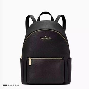 Kate Spade Black Leila Medium Dome Backpack NWT